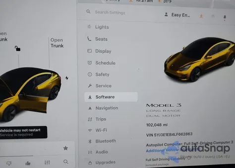 2020 Tesla Model 3 Long Range Dual Motor All-Wheel Drive из США, поврежденный, VIN 5YJ3E1EB4LF662863